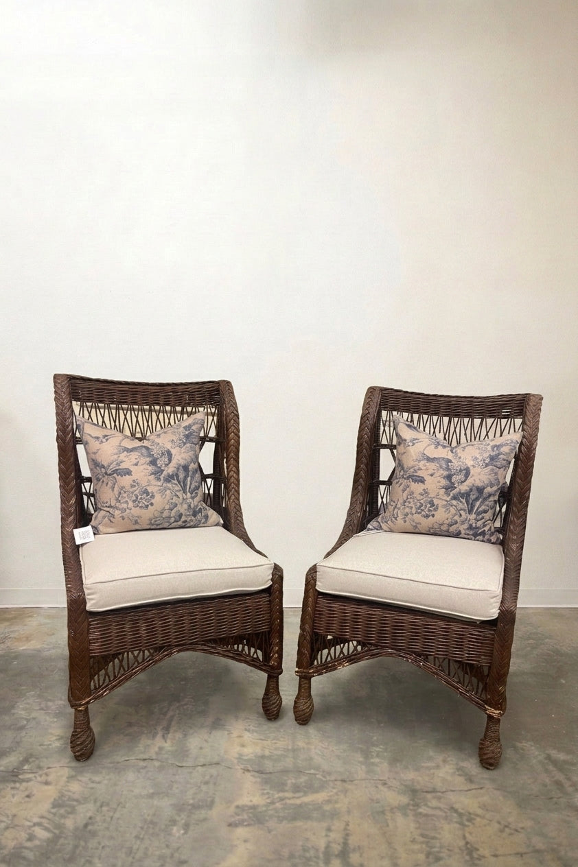 Brown Wicker Chair