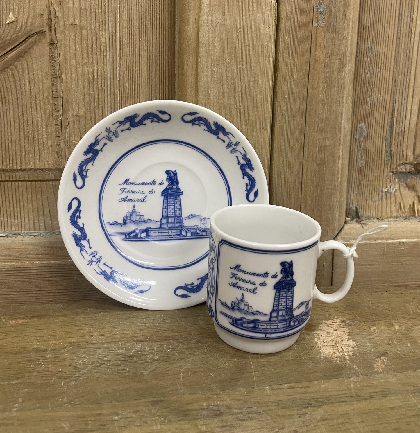 Blue & White Teacup/Saucer - Set of 6
