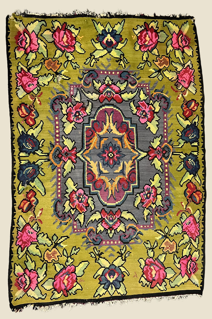 Vintage Floral Rug