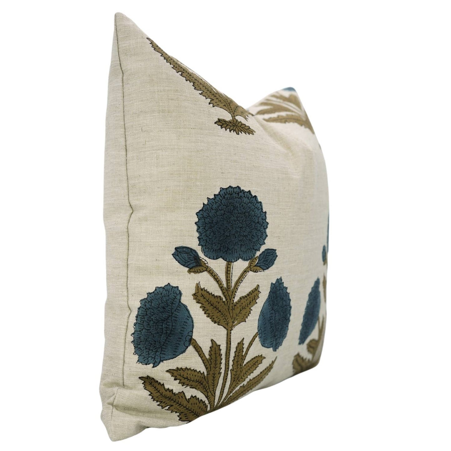 Bohemian Block Design Linen Blend Pillow Cover - Badshah