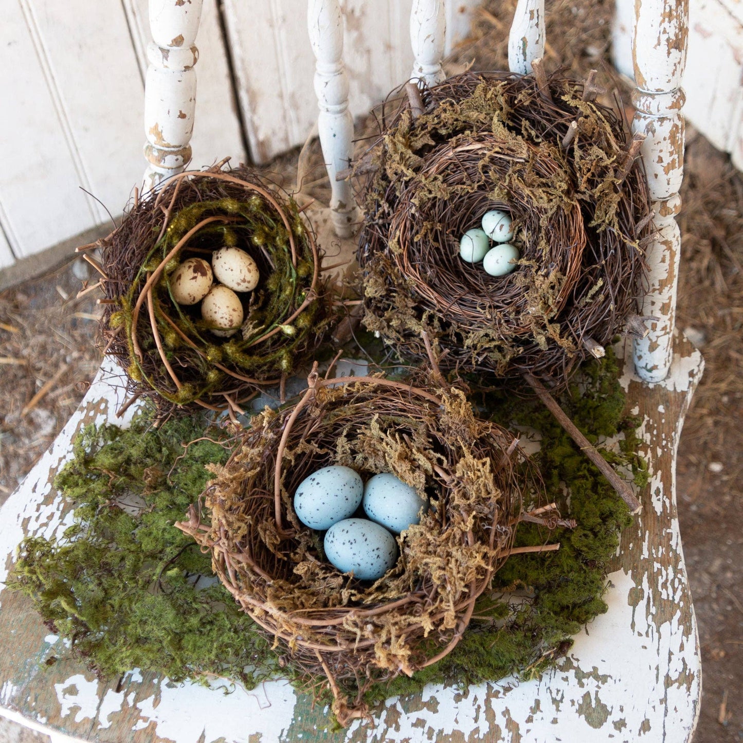 Decorative Bird Nests (Set of 3)