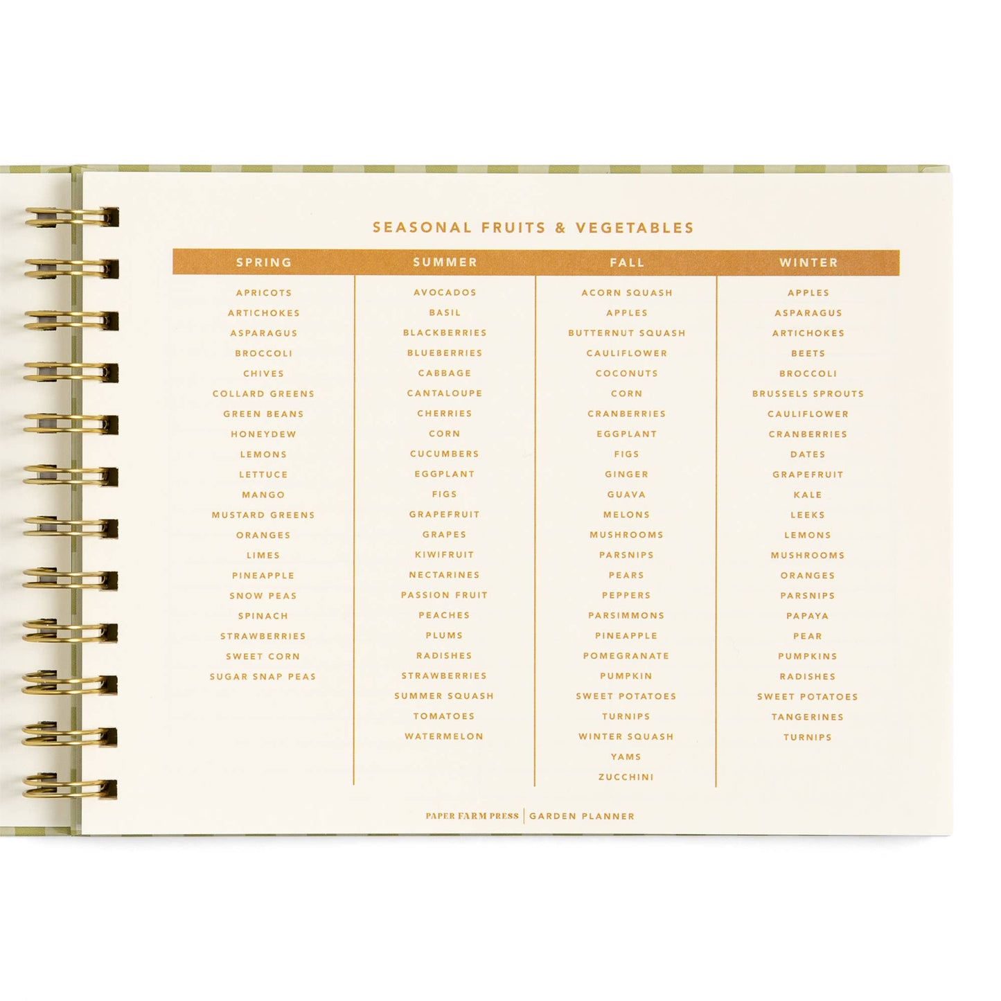 Life On The Homestead Garden Planner - Gingham