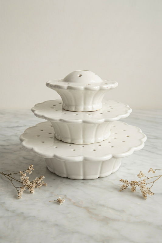 Ceramic Stacking Flower Frog