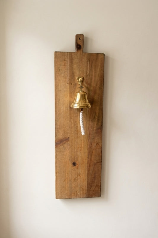 Cutting Board with Brass Bell