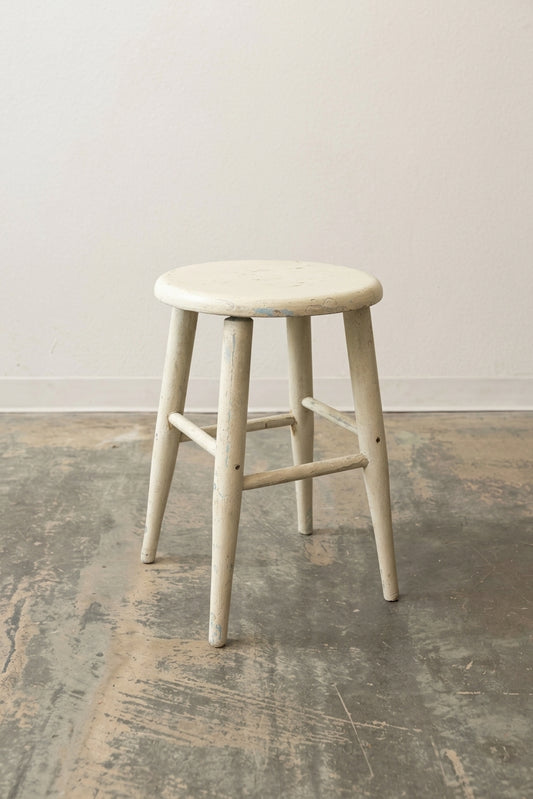Heritage White Stool