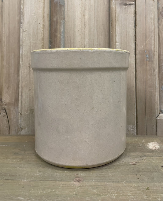 White Stoneware Crock