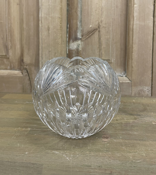 Scalloped Crystal Votive