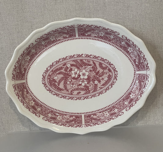 Scalloped Oval Dish