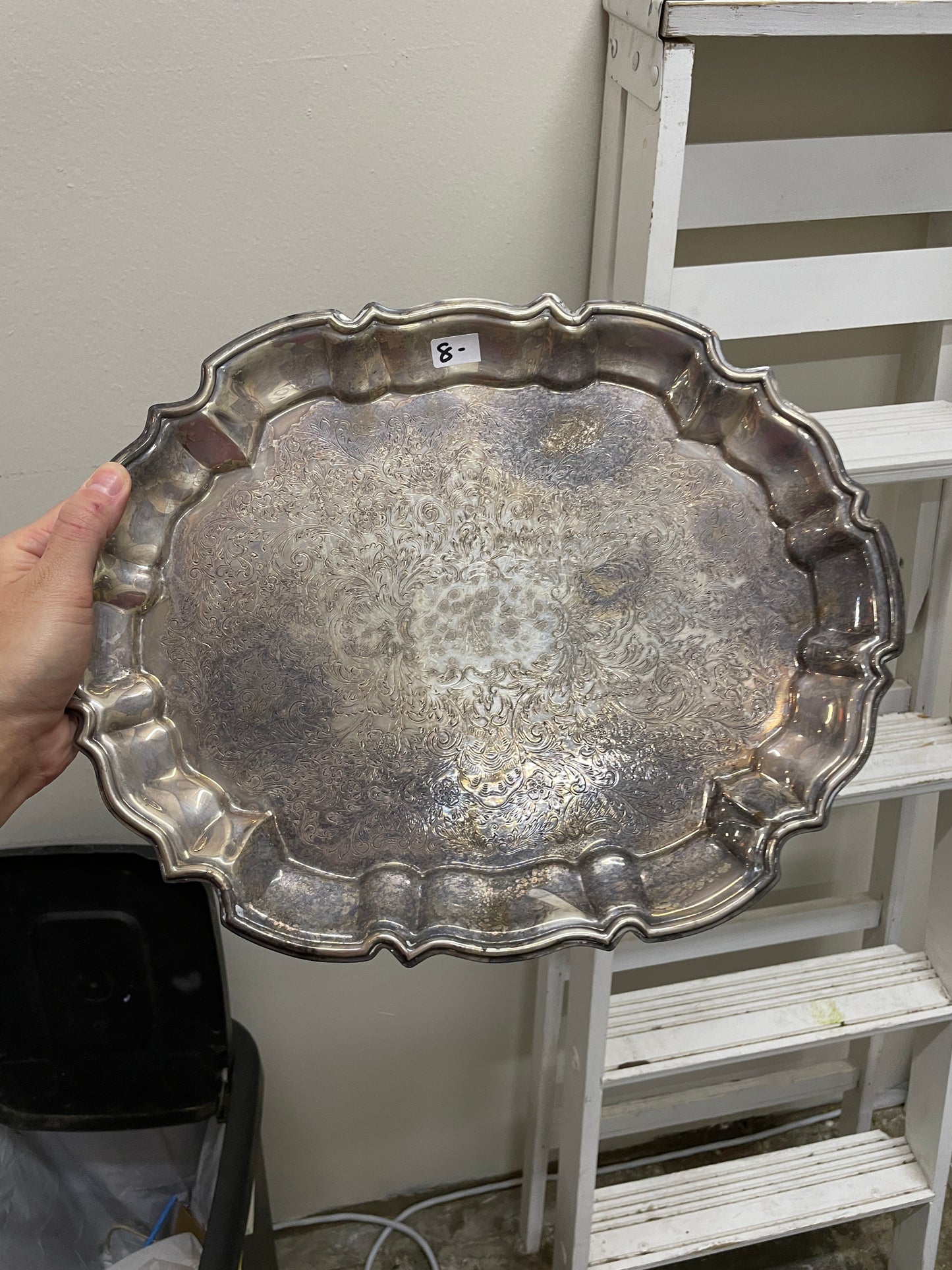 Footed Silver Tray
