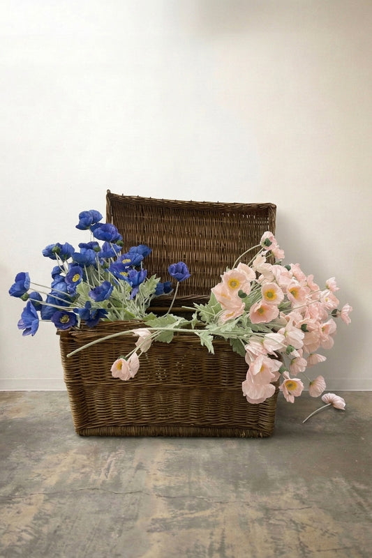 Large Wicker Basket/Trunk w/ Lid