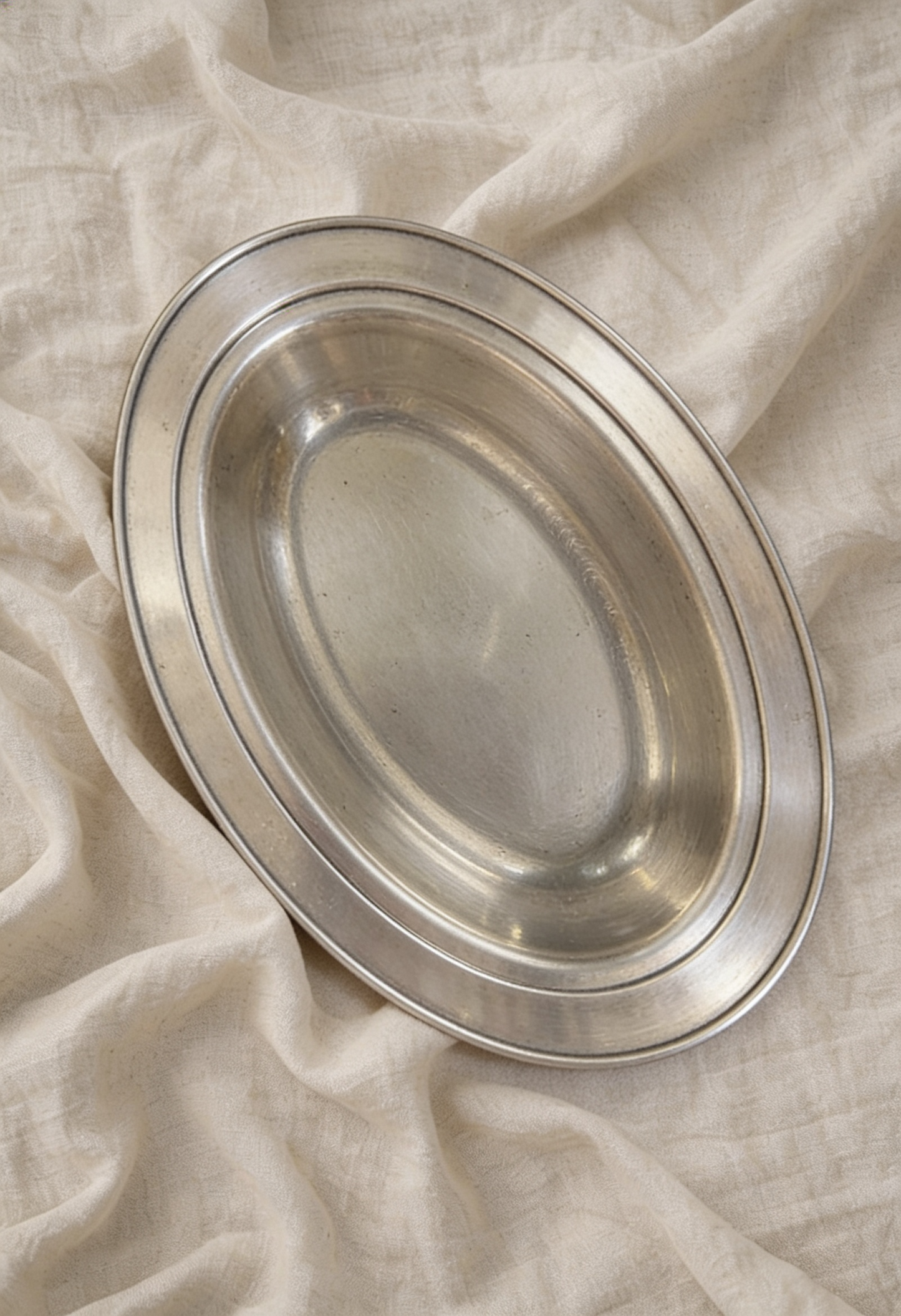Oval Silver Dish