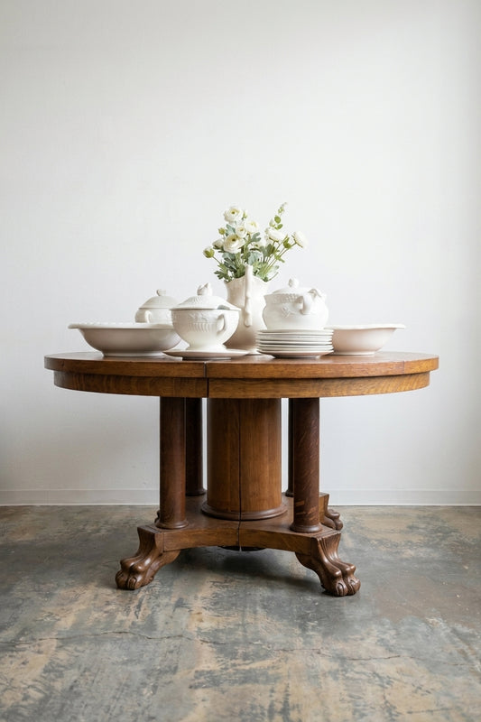 Round Clawfoot Table