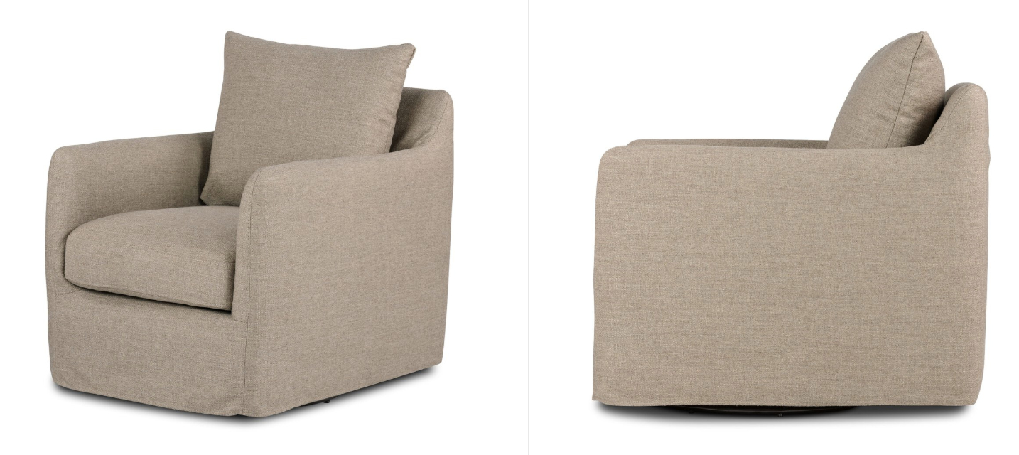 Wren Upholstered Swivel Chair