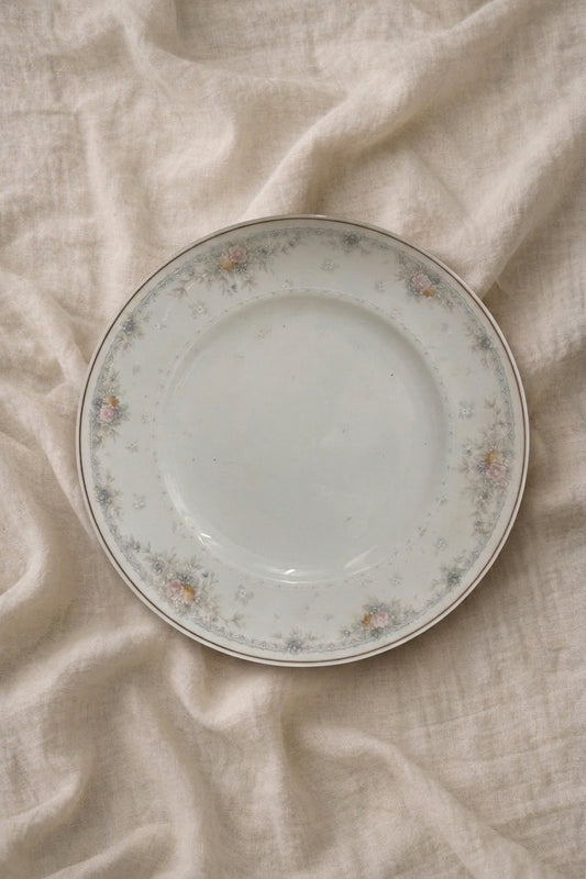 Vintage Floral Plate