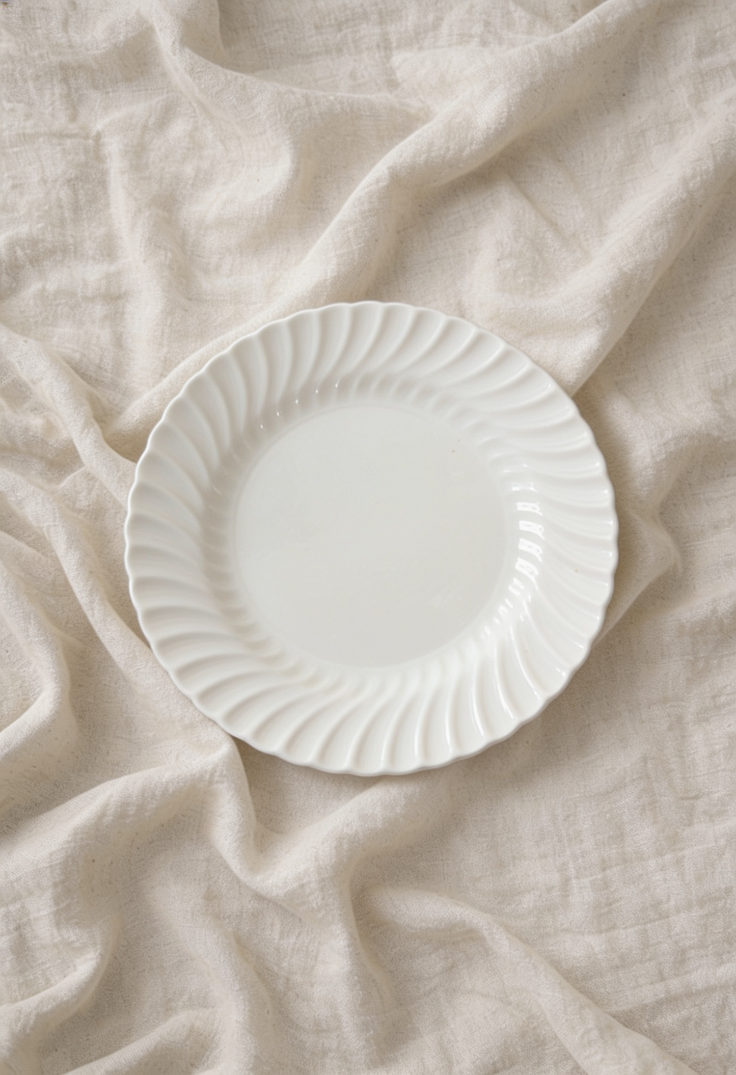 White Ironstone Plates set/8