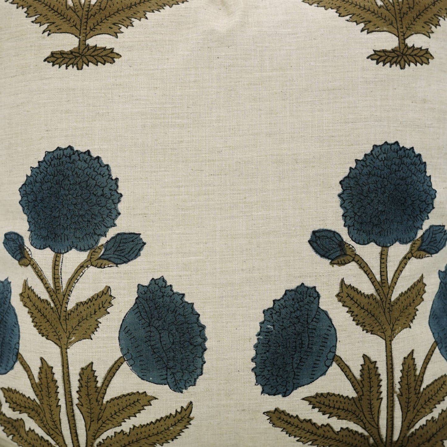Bohemian Block Design Linen Blend Pillow Cover - Badshah