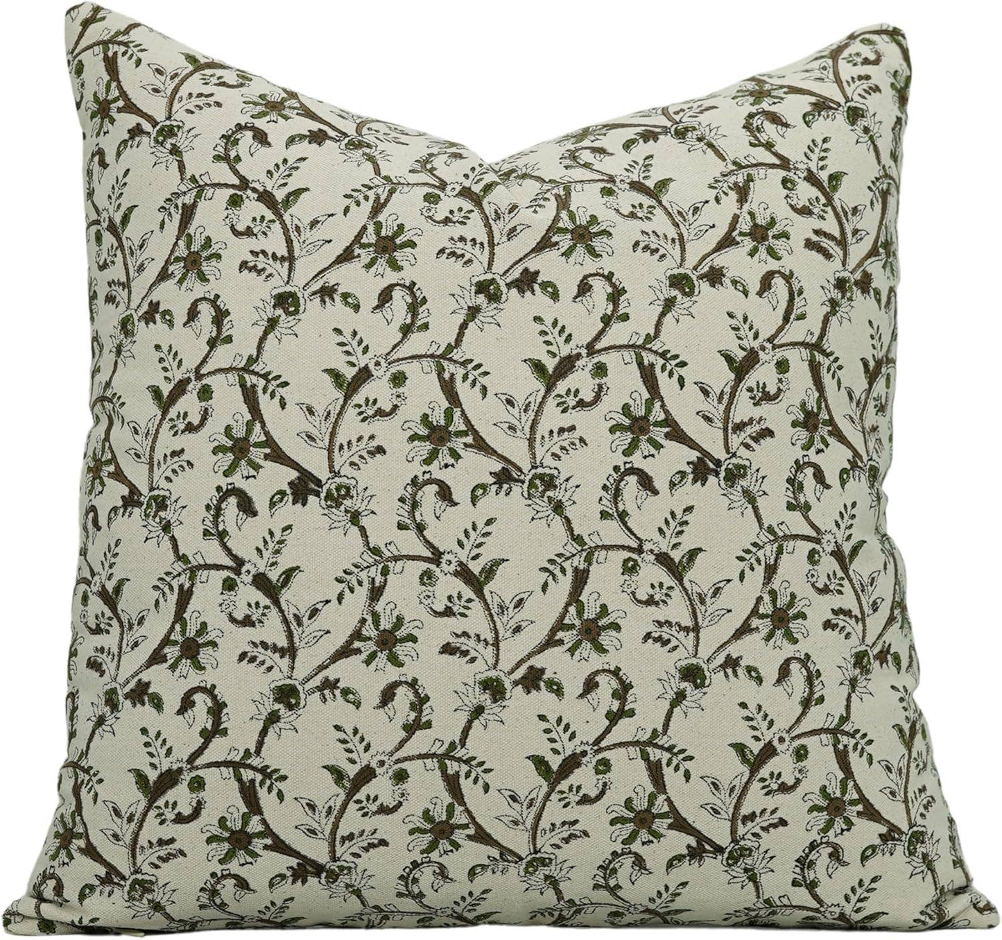 Stylish Block Print Duck Canvas Pillow Cover - Varanasi