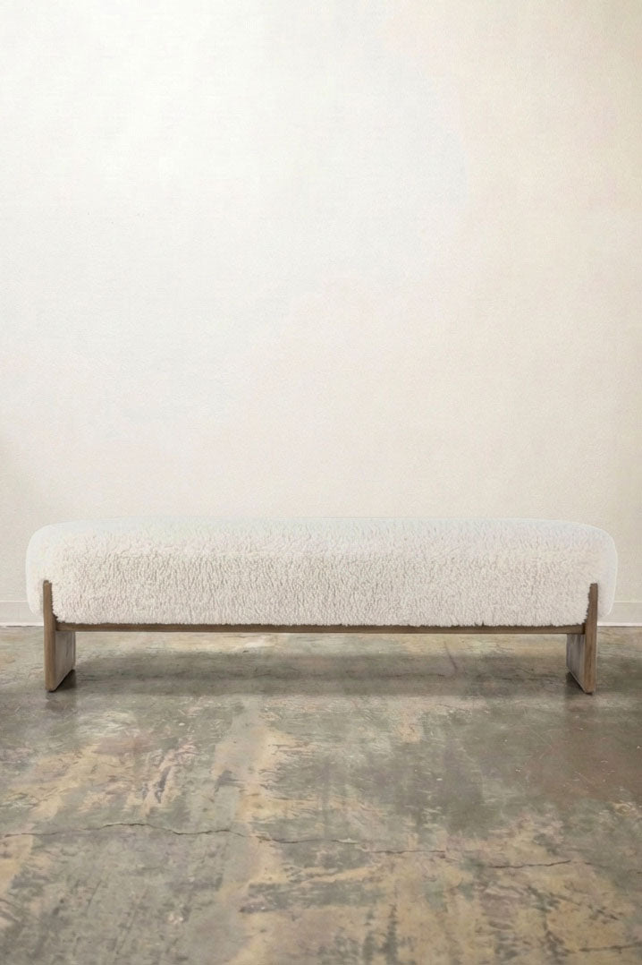 Colette Teddy Upholstered Bench
